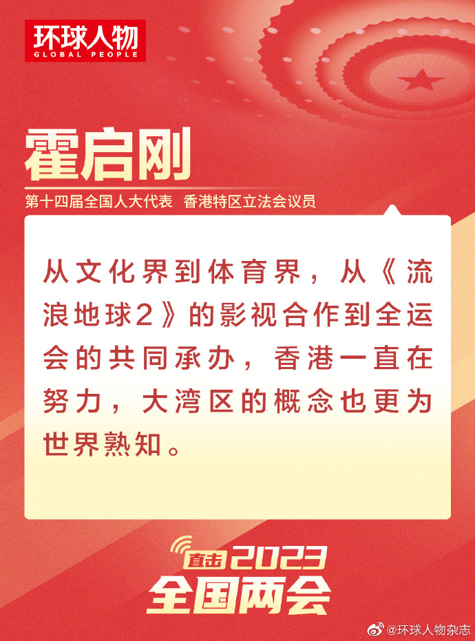 人大代表霍啟剛：期待香港與內地文化界并船出海